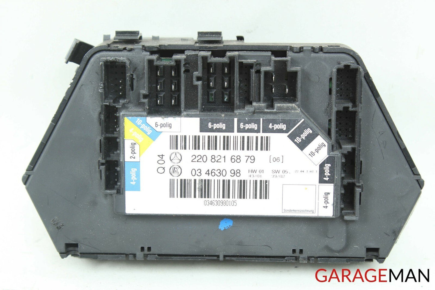 00-06 Mercedes W220 S430 S500 Rear Right Side Seat Control Module Unit OEM