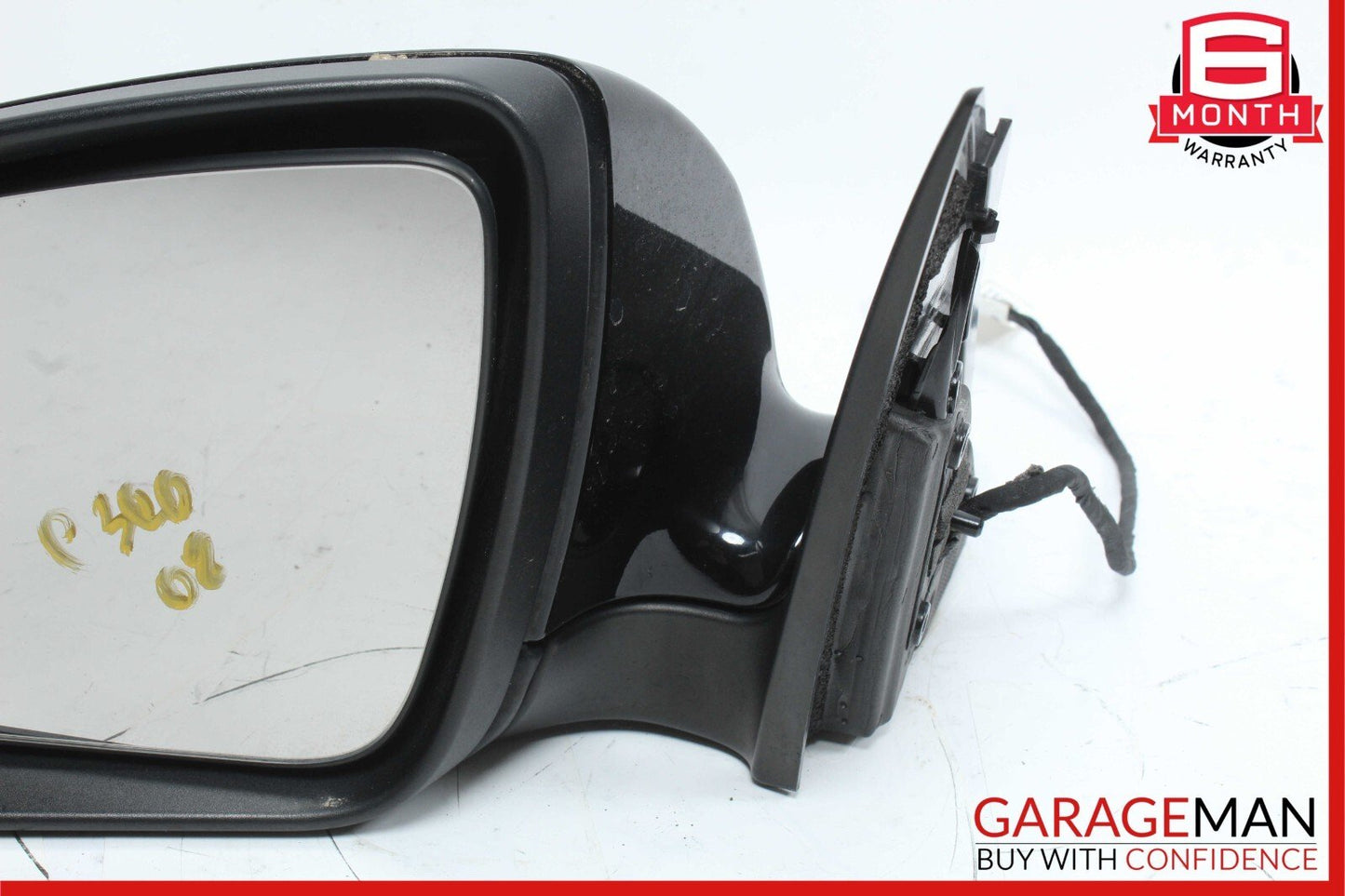 08-09 Mercedes W204 C300 C350 Front Left Side Mirror Door Rear View Black OEM