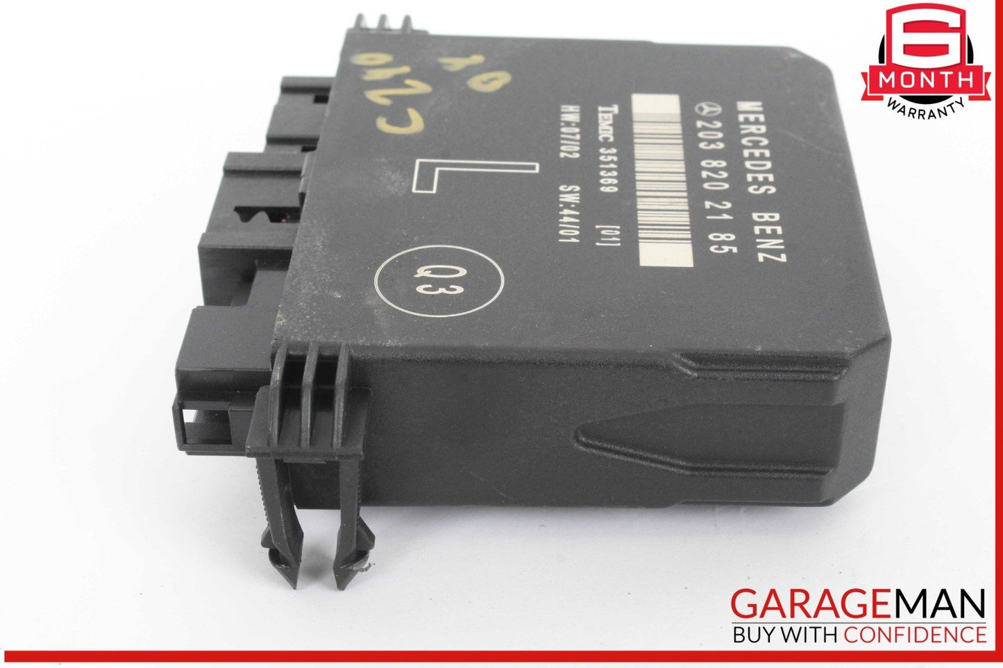 01-07 Mercedes W203 C240 C350 Rear Left Side Door Control Module 2038202185 OEM