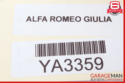 17-19 Alfa Romeo Giulia Right Side Inner Fender Foam Sound Insulation Cover