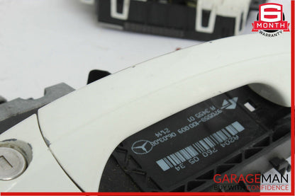 08-11 Mercedes W204 C300 Front Left Exterior Door Handle w/ Door Actuator White