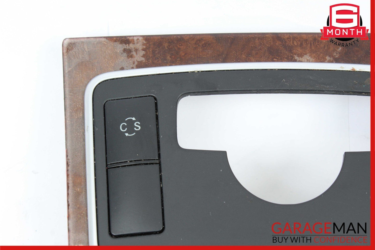 10-13 Mercedes W212 E350 E400 E550 Center Console Switch Trim Cover Bezel Wood