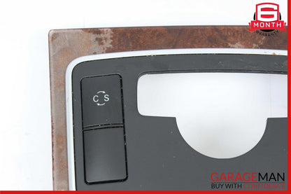 10-13 Mercedes W212 E350 E400 E550 Center Console Switch Trim Cover Bezel Wood