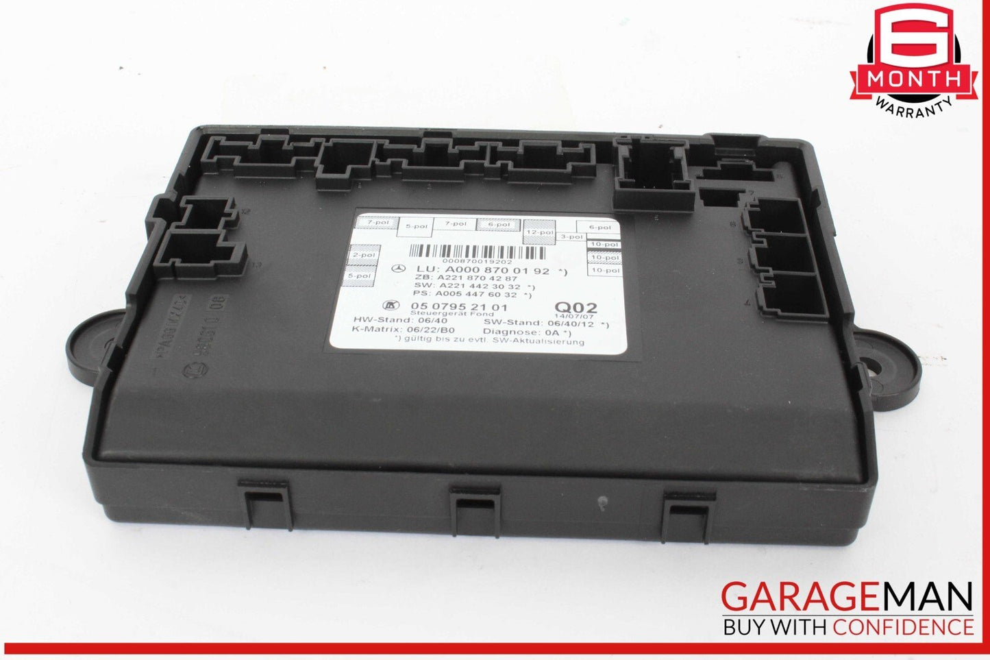 07-13 Mercedes W221 S550 S400 Rear Right / Left Side Door Controller Module Unit