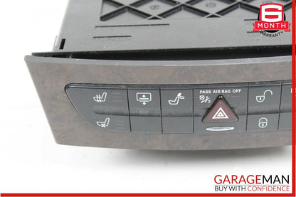 06-11 Mercedes CLS350 CLS500 Dash Hazard Light Switch Door Lock Control Panel