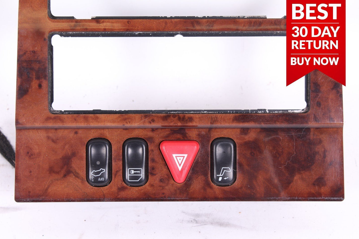 98-02 Mercedes W210 E320 E430 Front Center Console Dash Hazard Switch Trim A62