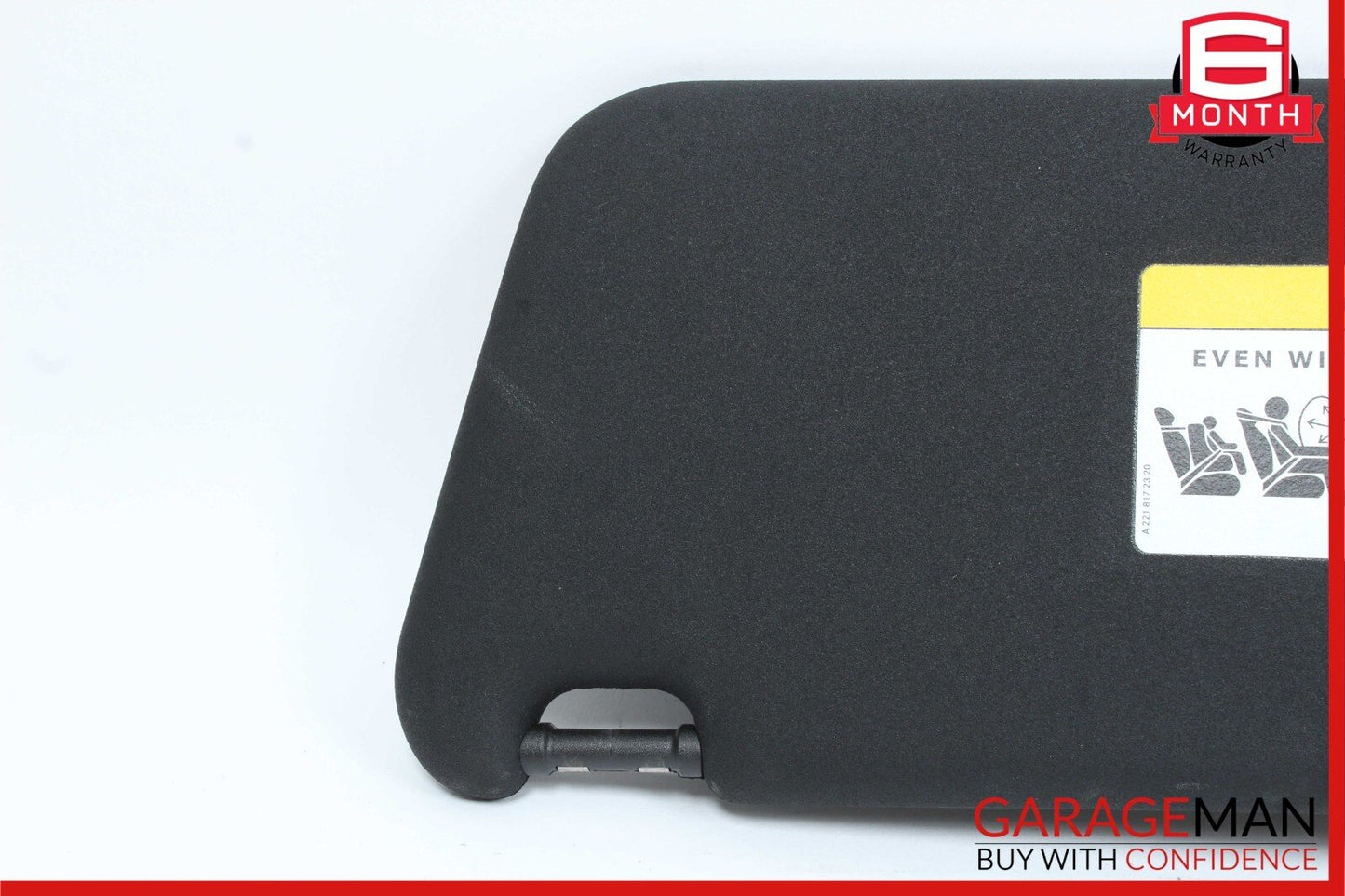 08-14 Mercedes W204 C300 C350 C250 Right Side Sunvisor Sun Visor Black OEM