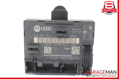 11-18 Audi A8 Front Right Side Door Control Module Unit 4H0959792