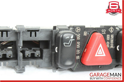 98-03 Mercedes W208 CLK320 CLK430 Hazard Light Door Lock Switch Control Panel