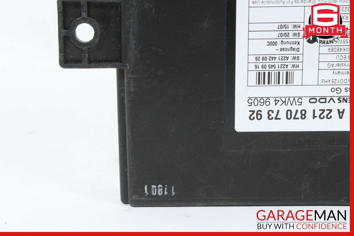07-13 Mercedes W216 CL550 S63 AMG Door Keyless Go Entry Control Module Unit OEM