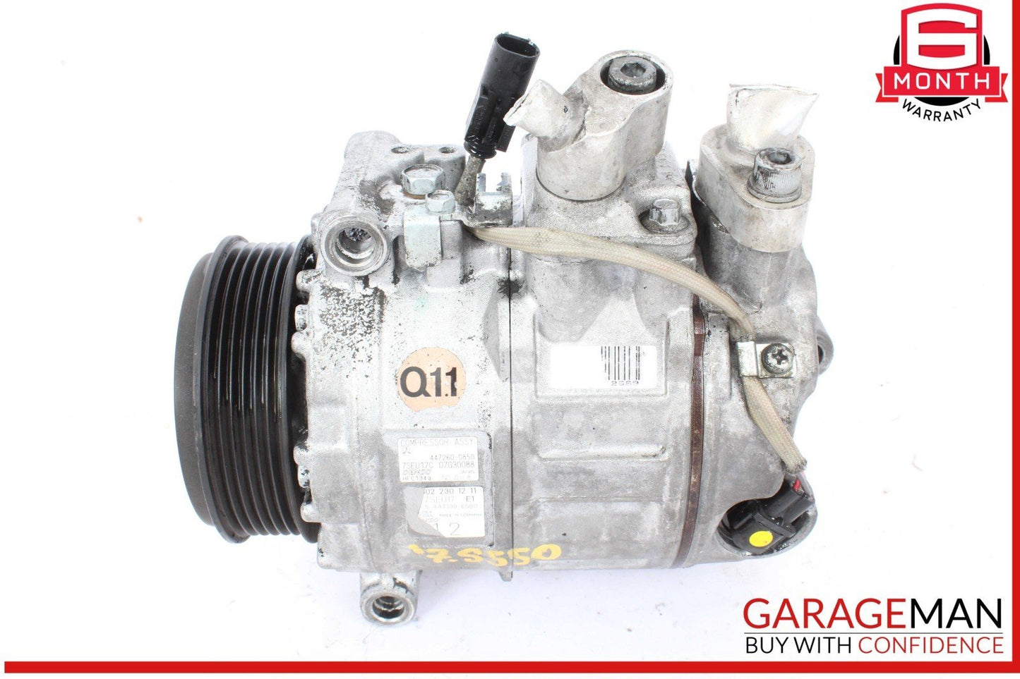 07-11 Mercedes W221 S550 CL550 A/C Air Conditioning Compressor 0022301211 OEM
