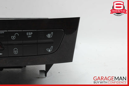 03-09 Mercedes W219 CLS500 Hazard Light Door Lock Control Switch Dark Wood OEM
