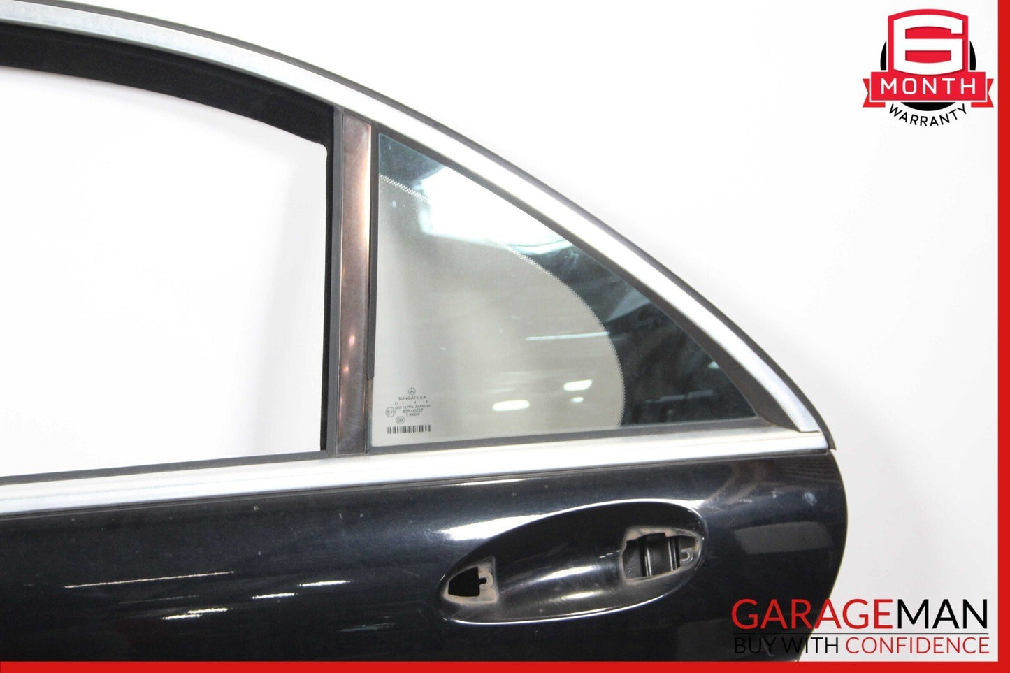 07-13 Mercedes W221 S550 S600 Rear Left Driver Side Exterior Door Shell Black