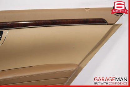 07-09 Mercedes W221 S550 Rear Right Interior Door Panel Trim Cover Assy Brown