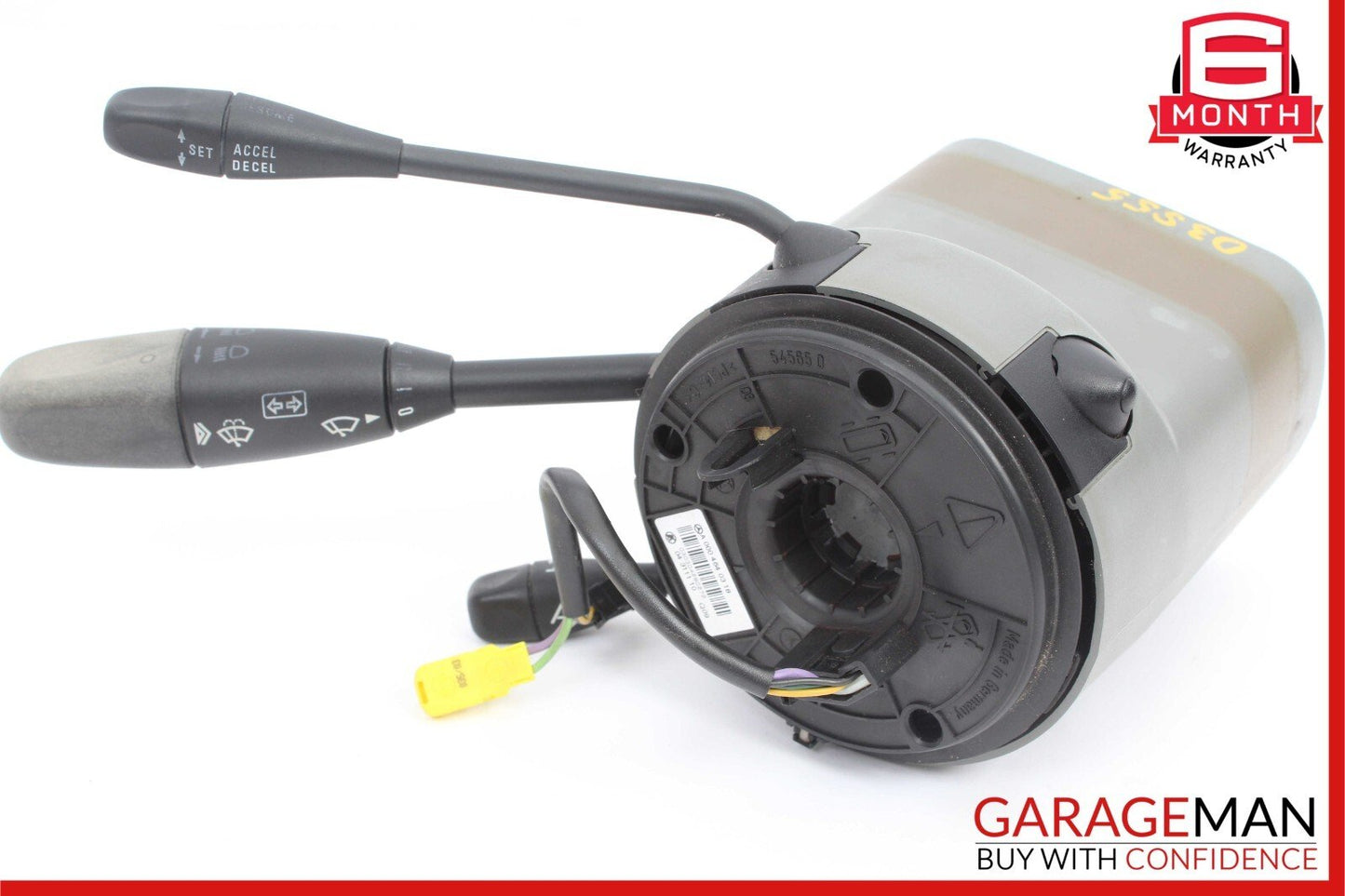 03-06 Mercedes W220 S430 S55 AMG Steering Column Control Switches Assembly Grey