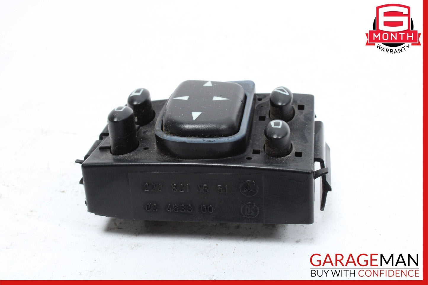 00-06 Mercedes W220 S430 S500 Front Left Rear View Mirror Adjust Control Button