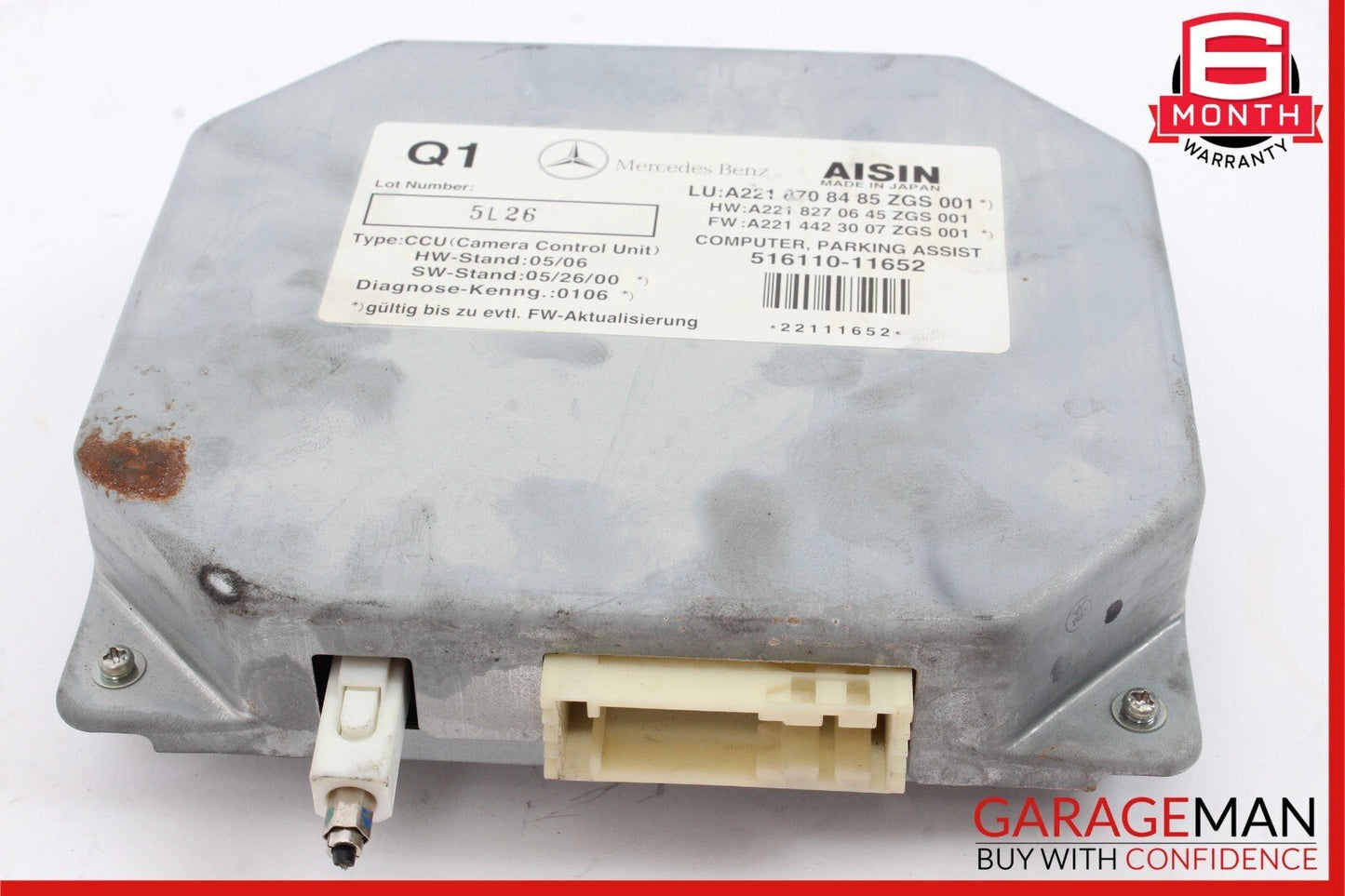 07-14 Mercedes W221 S550 CL550 Rear View Backup Camera Control Module Unit OEM