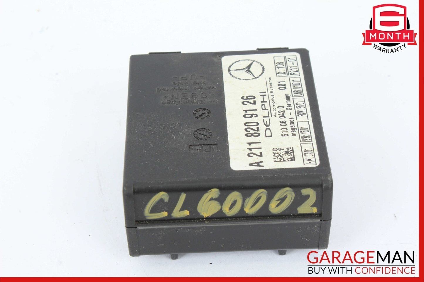 00-11 Mercedes SLK350 CLK500 SL500 CL600 Anti Theft Alarm Control Module Unit