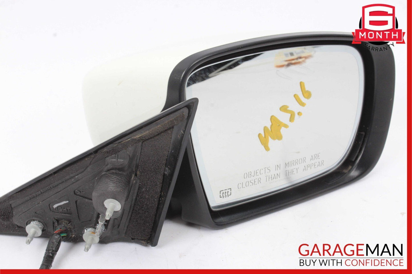14-17 Maserati Ghibli Front Right Side Mirror Door Rear View White