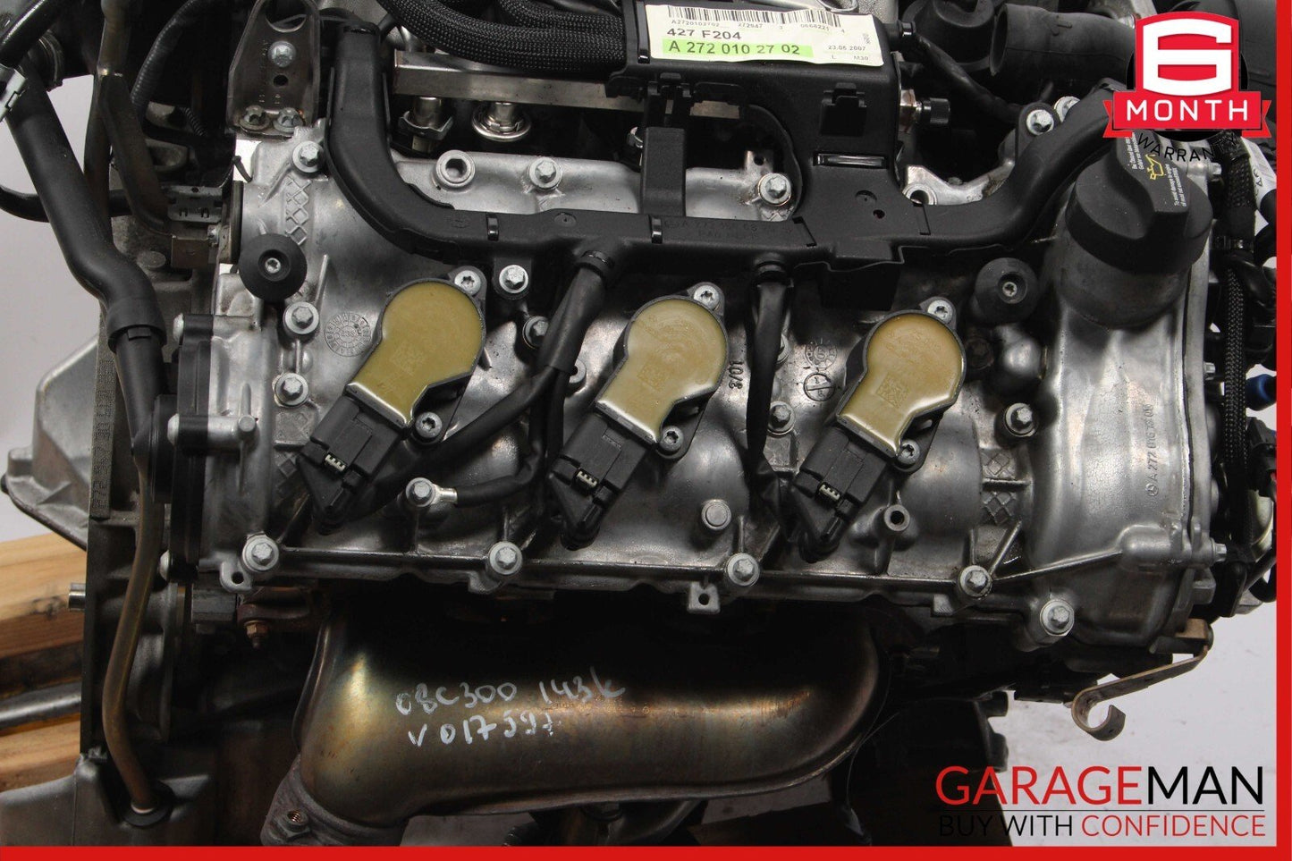 06-11 Mercedes SLK280 C300 3.0L M272 V6 Engine Motor Block Assembly RWD 143k