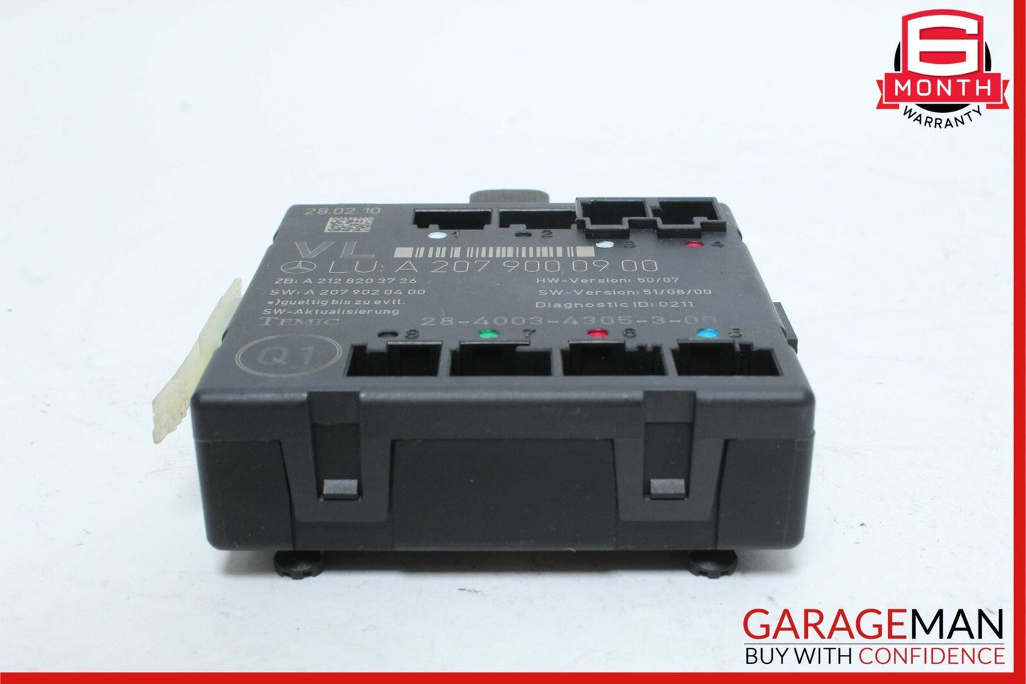 08-17 Mercedes C250 E550 E350 Front Left Side Door Control Module Unit