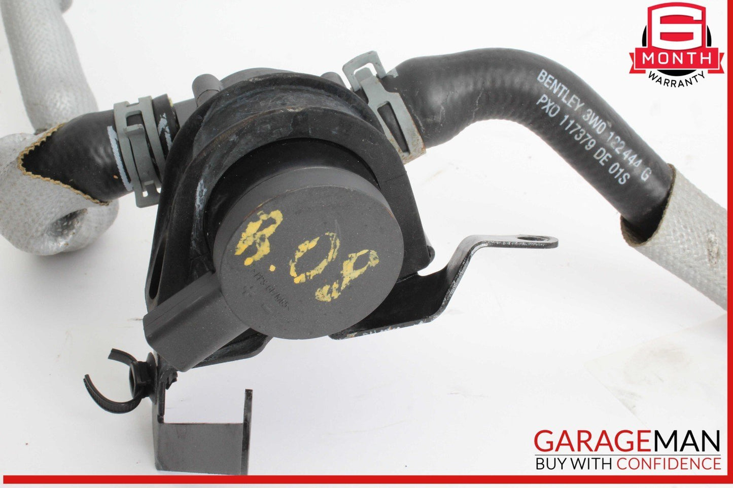 03-12 Bentley Continental GTC Coolant Breather Pipe Line 3W0122444G OEM