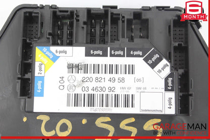 00-06 Mercedes W220 S55 AMG Rear Left Driver Side Seat Switch 2208214958 OEM