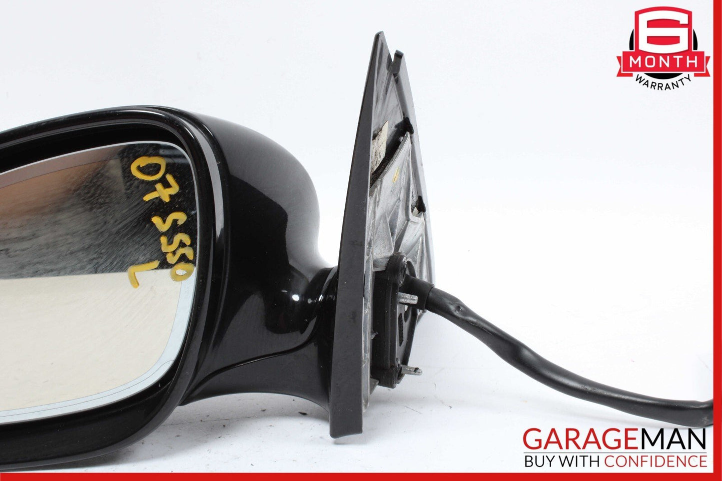 07-09 Mercedes W221 S550 Front Left Side Mirror Rear View Door Black OEM