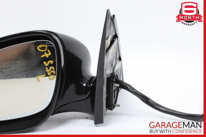 07-09 Mercedes W221 S550 Front Left Side Mirror Rear View Door Black OEM