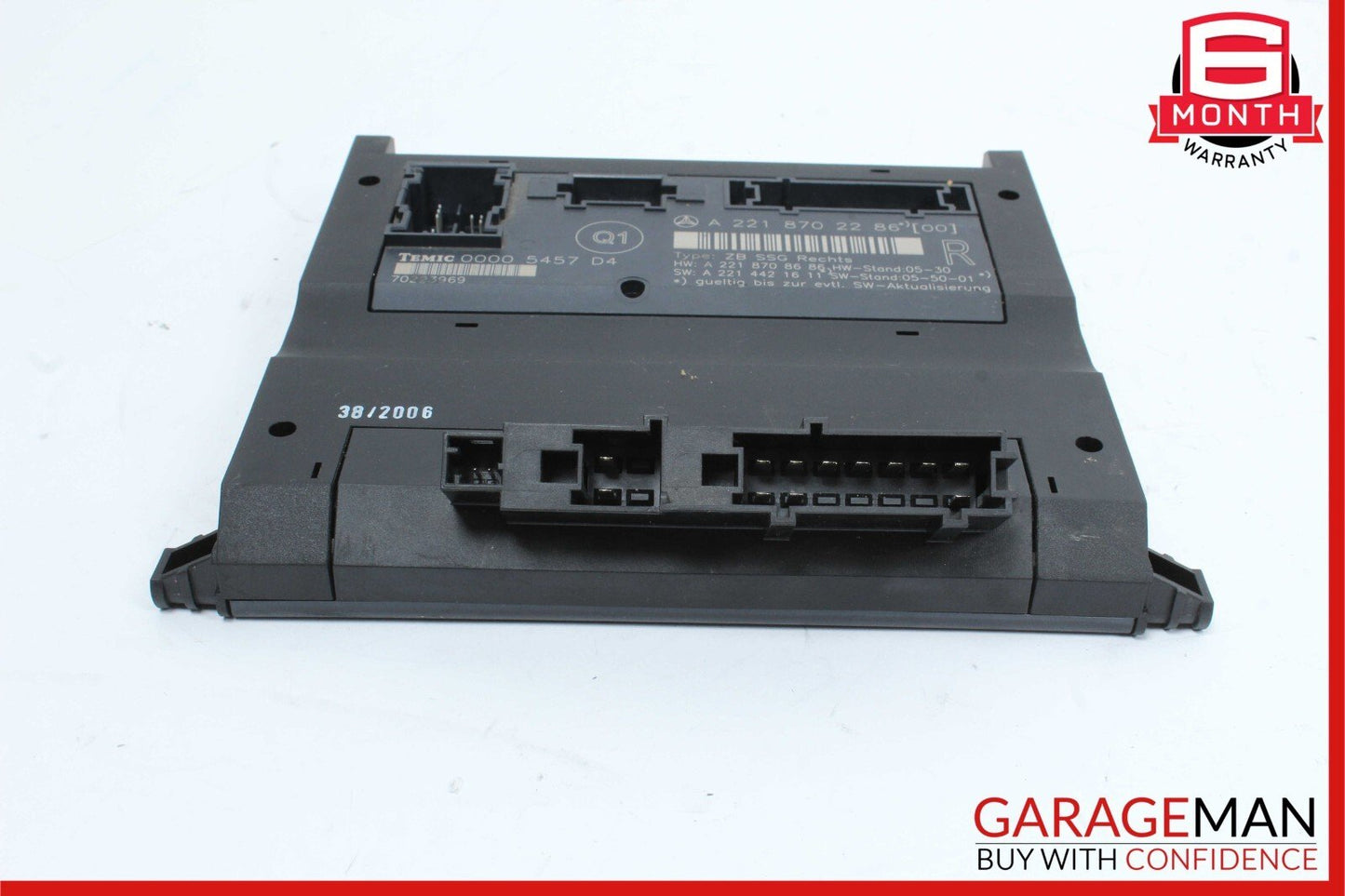 07-13 Mercedes W221 S550 S400 S350 Front Right Side Under Seat Control Module