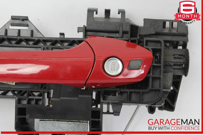 10-13 Mercedes W212 E350 Front Left Driver Side Exterior Door Handle Red OEM
