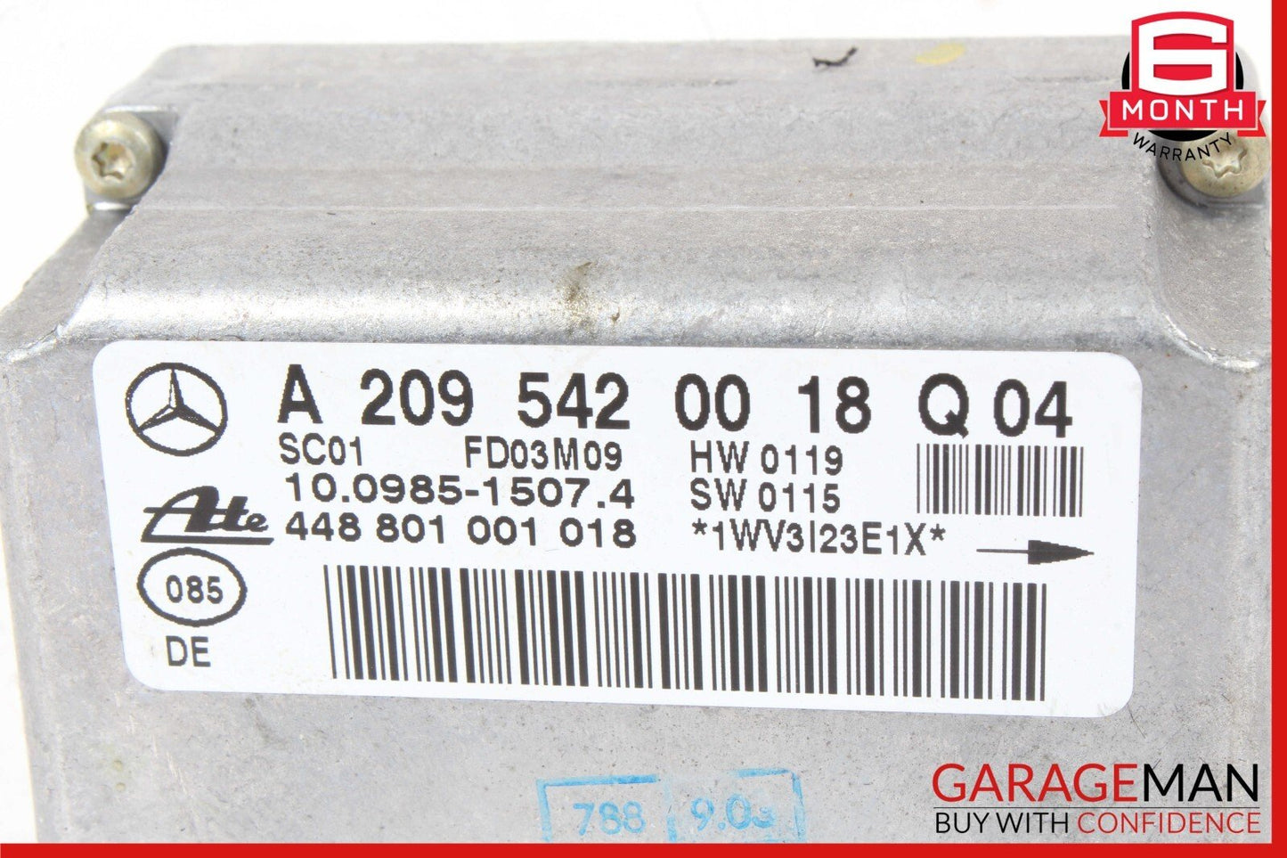 01-09 Mercedes W203 C240 CLK320 Speed Yaw Turn Rate Module 2095420018 OEM