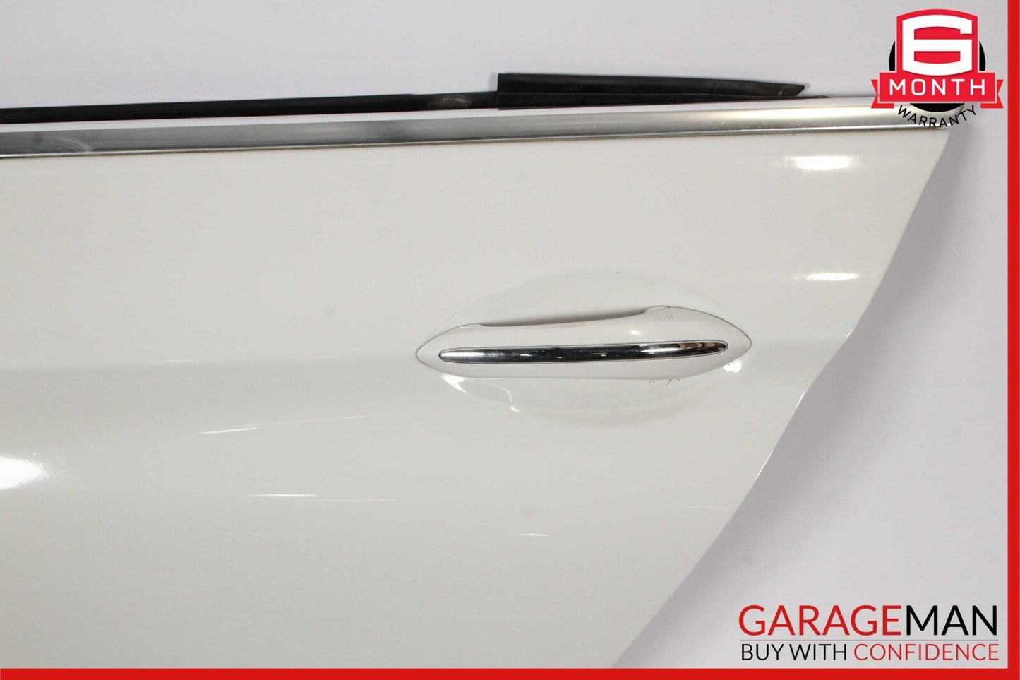 13-19 BMW 650i F06 Rear Left Driver Side Door Exterior Shell White OEM