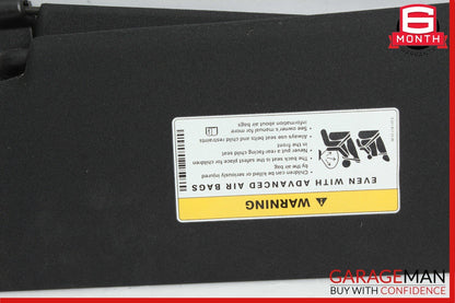 10-16 Mercedes W212 E400 Front Right Side Sun Visor Shade Sunvisor Cover Suede