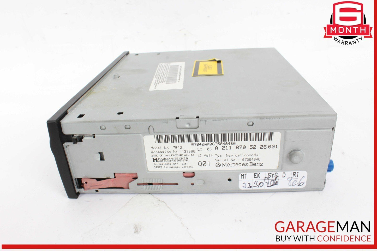 06-09 Mercedes W219 CLS550 E350 SL500 Navigation DVD CD Player GPS Module OEM