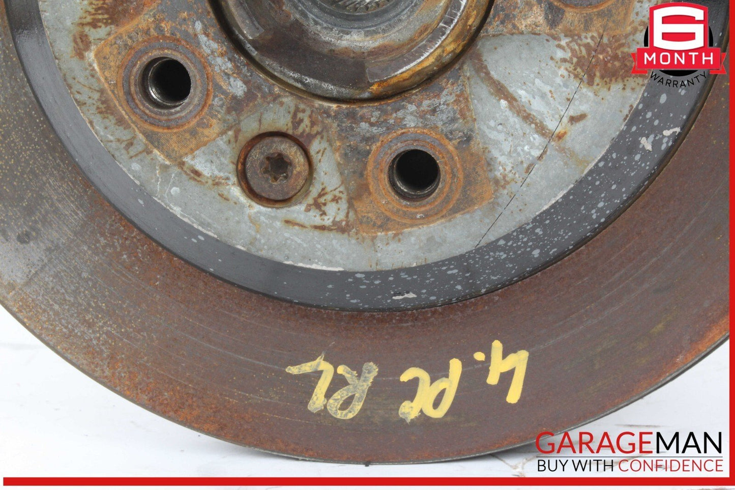 03-10 Porsche Cayenne S 955 957 Rear Left Wheel Spindle Knuckle Hub w/ Rotor OEM