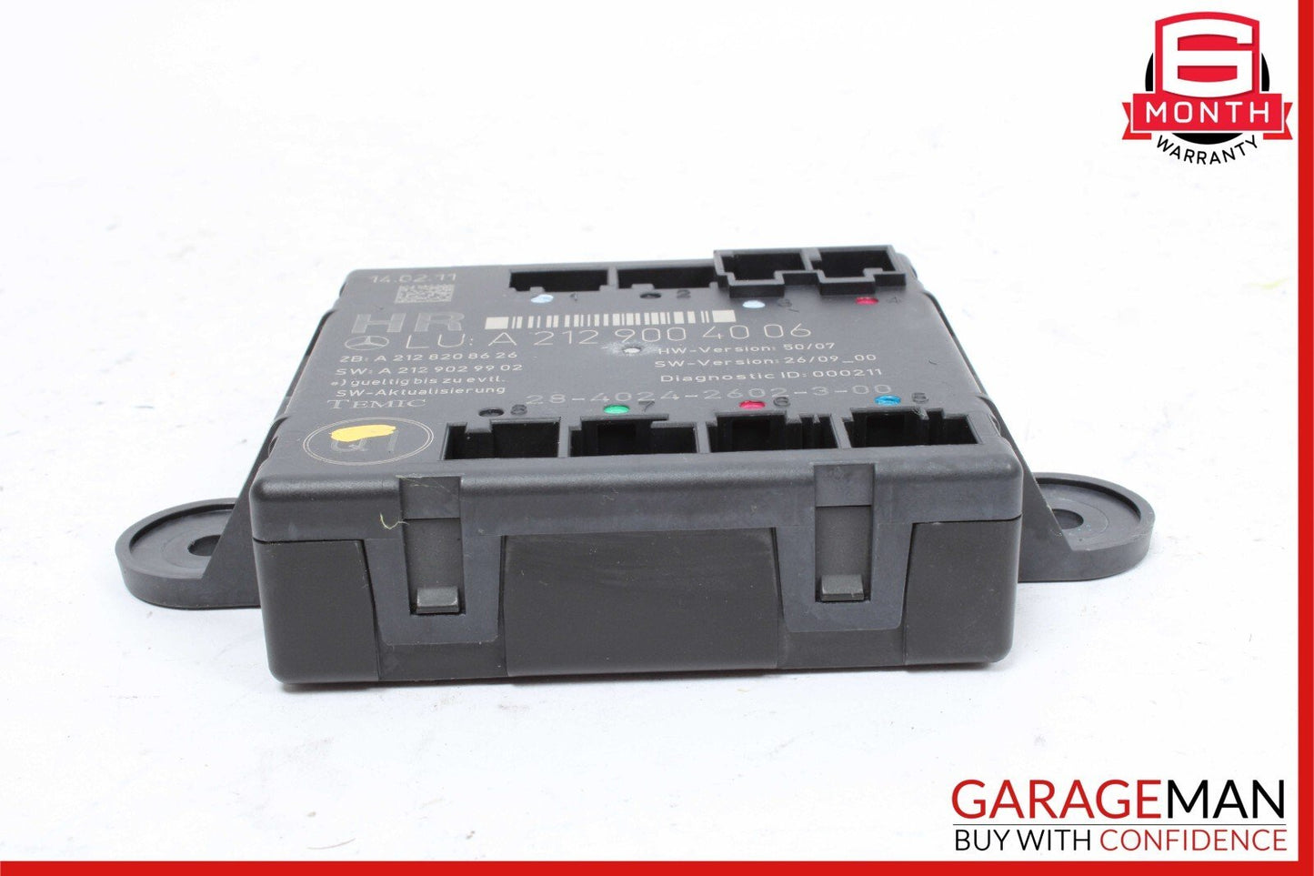 08-18 Mercedes X204 GLK350 C300 C350 Rear Right Side Door Control Module Unit
