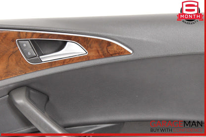 12-18 Audi A6 Front Right Passenger Interior Door Trim Panel Cover Assy OEM