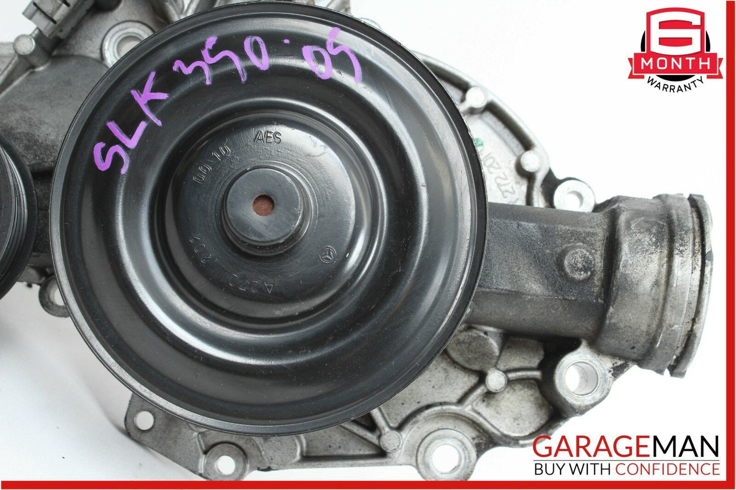 05-11 Mercedes R171 SLK350 3.5 Water Pump Pulley Assembly 2722010001 OEM