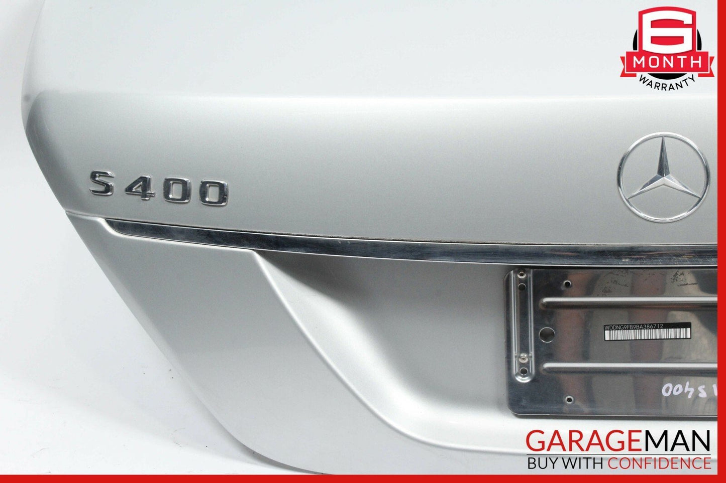 07-13 Mercedes W221 S550 S600 S63 AMG Trunk Lid Shell Silver OEM