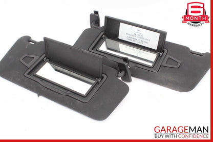 08-14 Mercedes W204 C250 Front Right and Left Sunvisor Sun Visor Set Black OEM