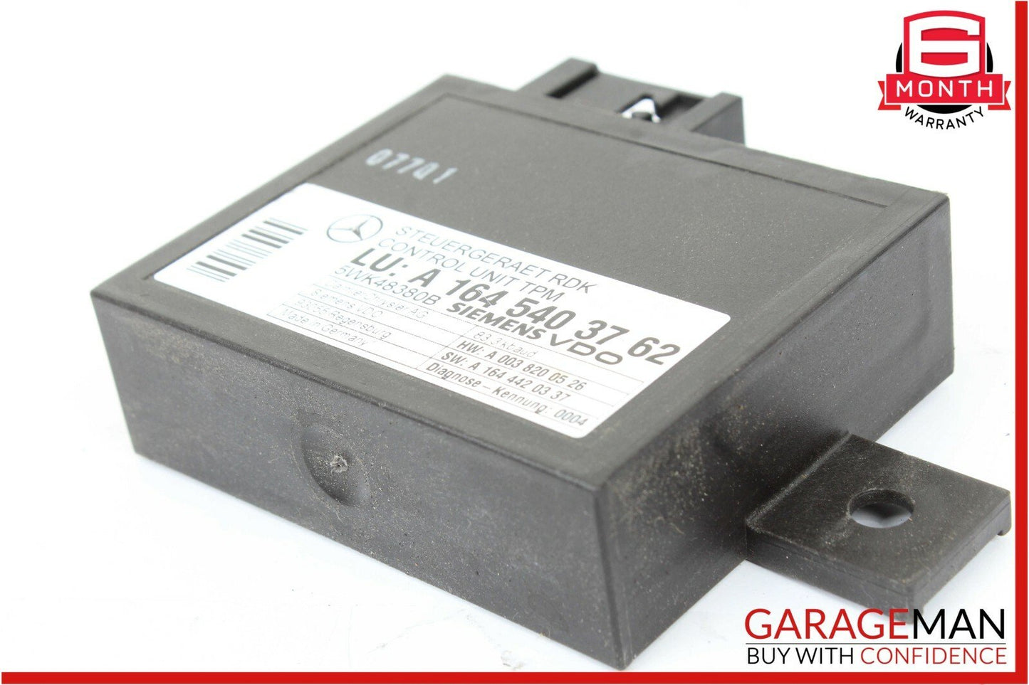 06-09 Mercedes R320 GL450 ML350 Tire Pressure Control Module 1645403762 OEM