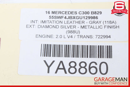 15-18 Mercedes W205 C300 C350e Front Left Side Door Control Module Unit OEM
