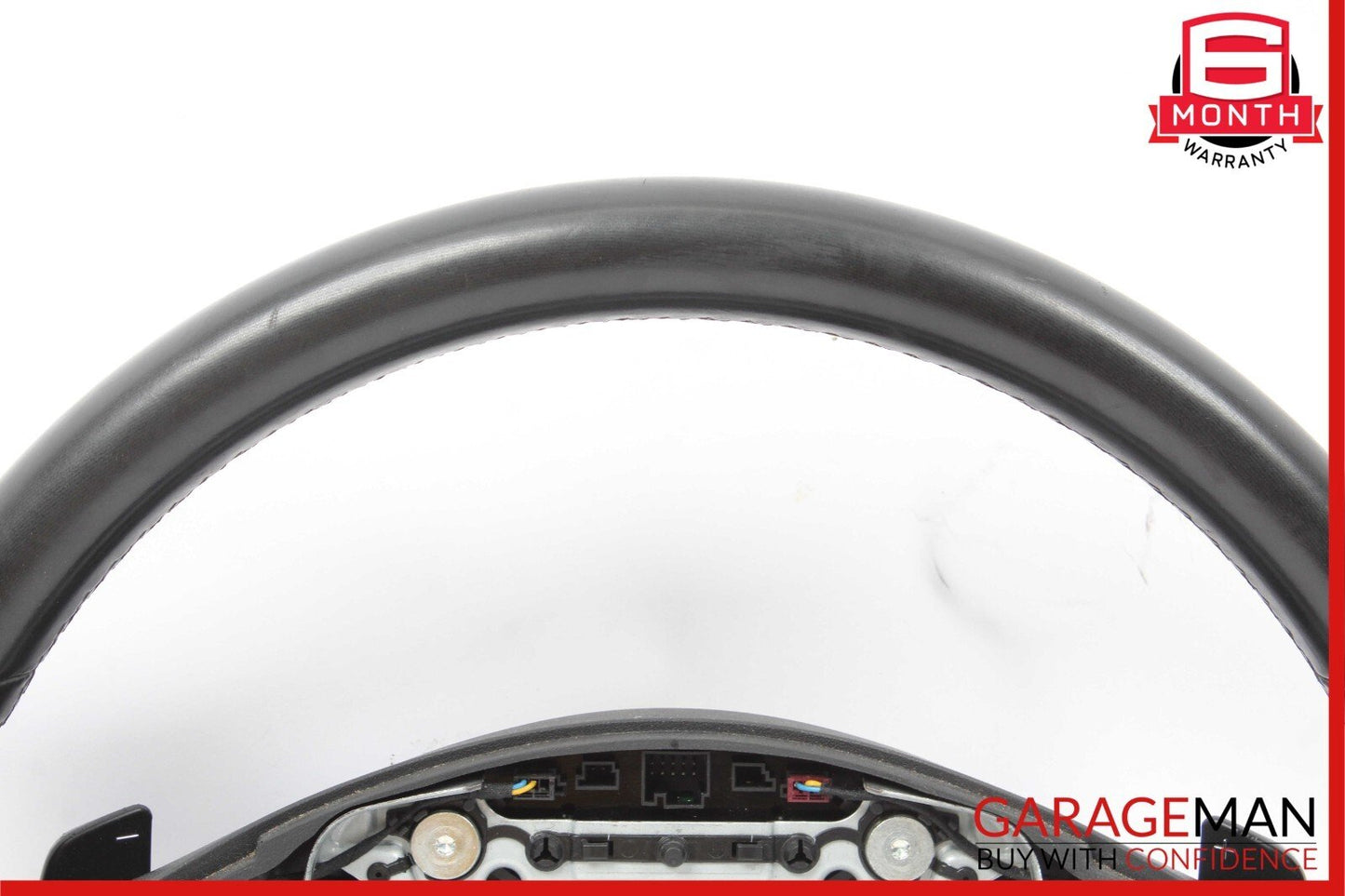 10-13 Mercedes W212 E350 E500 Drivers Steering Wheel w/ Leather Trim Black OEM