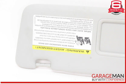 09-17 Audi A5 Q5 A4 S4 S5 Front Left Driver Side Sun Visor Gray 8U0857551D OEM