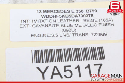 08-18 Mercedes W212 E350 CLS550 Front Right Side Door Control Module OEM