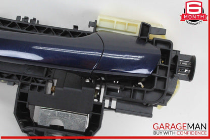 10-13 Mercedes W212 E350 Rear Left Driver Side Exterior Door Handle Blue OEM