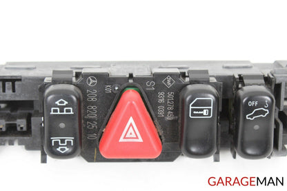 98-03 Mercedes W208 CLK320 CLK430 Hazard Door Lock Switch Control Panel OEM