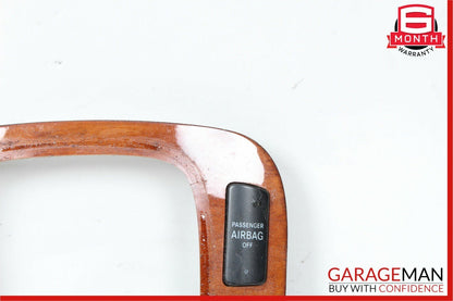 03-06 Mercedes W220 S430 Center Console Shifter Distronic Bezel Trim Cover Wood