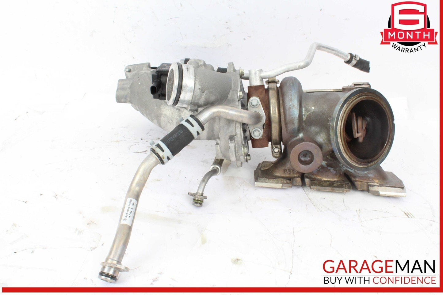 15-20 Mercedes W166 GLE400 Left Side Turbocharger Turbo Charger Manifold OEM